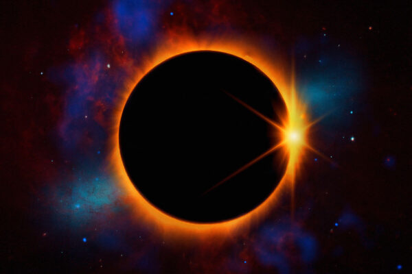 Solar Eclipse and Stars