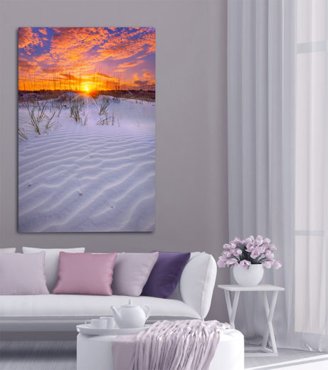 Sunset over St Augustine Beach Dunes by Justin Kelefas web