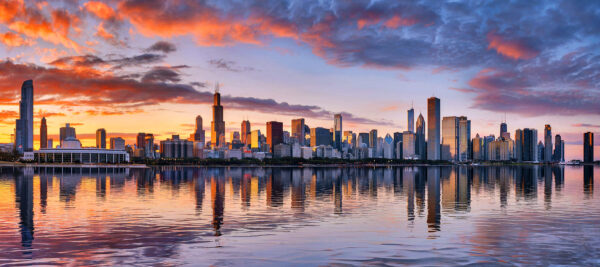 Chicago-Skyline-at-Sunset-wall-art-home-decor