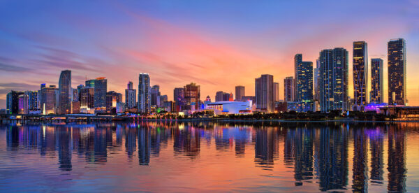 Miami-Skyline-Cityscape-Sunset-Sunrise-Downtown
