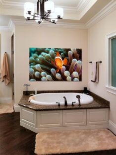 Clownfish Underwater Haven Wall Art Decor Sample