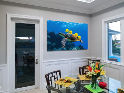 Sea Turtle Serenity - Underwater Photography Wall Art Decor sample