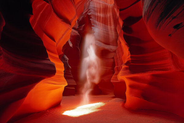 Spirit - a ghost or phantom like figure in antelope canyon in Arizona